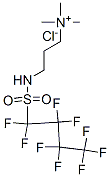 trimethyl-3-[[(nonafluorobutyl)sulphonyl]amino]propylammonium chloride CAS#: 53518-00-6