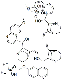 tris[(8alpha,9R)-6'-methoxycinchonan-9-ol] bis(arsenate) CAS#: 549-59-7