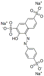 trisodium 3-hydroxy-4-[(4-sulphonatophenyl)azo]naphthalene-2,7-disulphonate CAS#: 50880-65-4