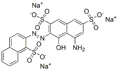 trisodium 5-amino-4-hydroxy-3-[(1-sulphonato-2-naphthyl)azo]naphthalene-2,7-disulphonate CAS#: 5045-23-8