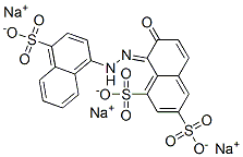 trisodium (8E)-7-oxo-8-[(4-sulfonatonaphthalen-1-yl)hydrazinylidene]naphthalene-1,3-disulfonate CAS#: 51811-48-4