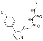 1-[[[1-(p-Chlorophenyl)-1H-imidazol-2-yl]thio]acetyl]-3-ethylurea CAS#: 60176-43-4