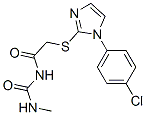 1-[[[1-(p-Chlorophenyl)-1H-imidazol-2-yl]thio]acetyl]-3-methylurea CAS#: 60176-51-4