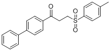 1-[1,1'-BIPHENYL]-4-YL-3-[(4-METHYLPHENYL)SULFONYL]-1-PROPANONE CAS#: 63472-09-3