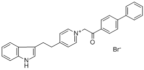 1-(2-[1,1'-BIPHENYL]-4-YL-2-OXOETHYL)-4-[2-(1H-INDOL-3-YL)ETHYL]PYRIDINIUM BROMIDE CAS#: 646456-30-6