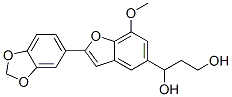 (-)-1-[2-(1,3-Benzodioxol-5-yl)-7-methoxybenzofuran-5-yl]-1,3-propanediol CAS#: 62306-72-3