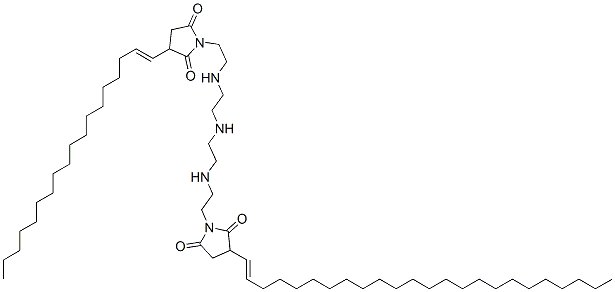 1-[2-[[2-[[2-[[2-[2,5-dioxo-3-(tetracosenyl)-1-pyrrolidinyl]ethyl]amino]ethyl]amino]ethyl]amino]ethyl]-3-(octadecenyl)pyrrolidine-2,5-dione CAS#: 64347-09-7