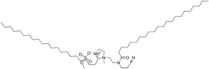 1-[2-[(2-cyanoethyl)(1-oxodocosyl)amino]ethyl]-2-henicosyl-4,5-dihydro-1-methyl-1H-imidazolium methyl sulphate CAS#: 67874-08-2