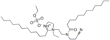1-[2-[(2-cyanoethyl)(1-oxododecyl)amino]ethyl]-1-ethyl-4,5-dihydro-2-undecyl-1H-imidazolium ethyl sulphate CAS#: 67874-16-2