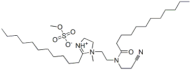 1-[2-[(2-cyanoethyl)(1-oxododecyl)amino]ethyl]-4,5-dihydro-1-methyl-2-undecyl-1H-imidazolium methyl sulphate CAS#: 67874-12-8