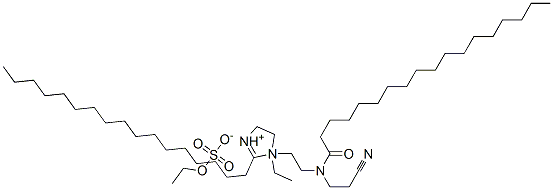 1-[2-[(2-cyanoethyl)(1-oxooctadecyl)amino]ethyl]-1-ethyl-2-heptadecyl-4,5-dihydro-1H-imidazolium ethyl sulphate CAS#: 67874-20-8