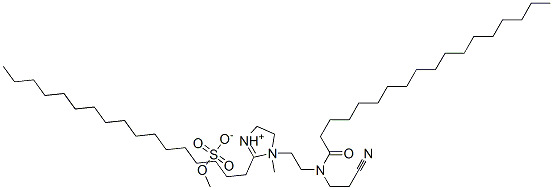 1-[2-[(2-cyanoethyl)(1-oxooctadecyl)amino]ethyl]-2-heptadecyl-4,5-dihydro-1-methyl-1H-imidazolium methyl sulphate CAS#: 67874-18-4
