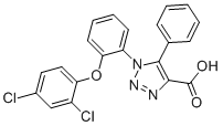 1-[2-(2,4-DICHLOROPHENOXY)PHENYL]-5-PHENYL-1H-1,2,3-TRIAZOLE-4-CARBOXYLIC ACID CAS#: 664966-03-4
