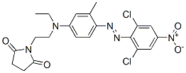 1-[2-[[4-[(2,6-Dichloro-4-nitrophenyl)azo]-3-methylphenyl]ethylamino]ethyl]-2,5-pyrrolidinedione CAS#: 63133-77-7
