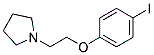 1-(2-(4-iodophenoxy)ethyl)pyrrolidine CAS#: 554430-67-0