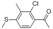 1-(2-CHLORO-3-METHYL-4-METHYLSULFANYL-PHENYL)-ETHANONE CAS#: 181997-71-7