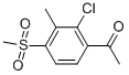 1-(2-CHLORO-4-METHANESULFONYL-3-METHYL-PHENYL)-ETHANONE CAS#: 181997-72-8