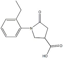 1-(2-ETHYLPHENYL)-5-OXOPYRROLIDINE-3-CARBOXYLIC ACID CAS#: 63675-17-2