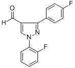 1-(2-FLUOROPHENYL)-3-(4-FLUOROPHENYL)-1H-PYRAZOLE-4-CARBALDEHYDE CAS#: 618098-73-0