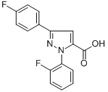 1-(2-FLUOROPHENYL)-3-(4-FLUOROPHENYL)-1H-PYRAZOLE-5-CARBOXYLIC ACID CAS#: 618102-83-3