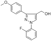 (1-(2-FLUOROPHENYL)-3-(4-METHOXYPHENYL)-1H-PYRAZOL-4-YL)METHANOL CAS#: 618383-20-3