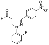 1-(2-FLUOROPHENYL)-3-(4-NITROPHENYL)-1H-PYRAZOLE-4-CARBALDEHYDE CAS#: 618101-78-3