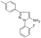 1-(2-FLUOROPHENYL)-3-P-TOLYL-1H-PYRAZOL-5-AMINE CAS#: 618098-41-2
