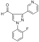 1-(2-FLUOROPHENYL)-3-(PYRIDIN-3-YL)-1H-PYRAZOLE-4-CARBALDEHYDE CAS#: 618101-79-4