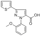 1-(2-METHOXYPHENYL)-3-(THIOPHEN-2-YL)-1H-PYRAZOLE-5-CARBOXYLIC ACID CAS#: 618382-89-1