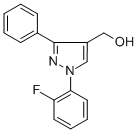 (1-(2-fluorophenyl)-3-phenyl-1H-pyrazol-4-yl)methanol CAS#: 618441-71-7
