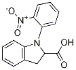 1-(2-nitrophenyl)indoline-2-carboxylic acid CAS#: 600179-43-9