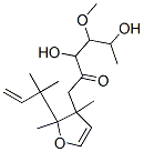 1-[2,3-Dimethyl-2-(2-methylbut-3-en-2-yl)-3-furyl]-3,5-dihydroxy-4-methoxy-hexan-2-one CAS#: 68072-84-4