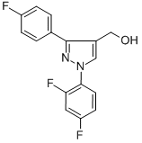 (1-(2,4-DIFLUOROPHENYL)-3-(4-FLUOROPHENYL)-1H-PYRAZOL-4-YL)METHANOL CAS#: 618444-42-1