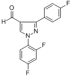 1-(2,4-DIFLUOROPHENYL)-3-(4-FLUOROPHENYL)-1H-PYRAZOLE-4-CARBALDEHYDE CAS#: 618098-78-5
