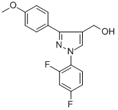 (1-(2,4-DIFLUOROPHENYL)-3-(4-METHOXYPHENYL)-1H-PYRAZOL-4-YL)METHANOL CAS#: 618383-25-8