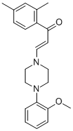 1-(2,4-Dimethylphenyl)-3-(4-(2-methoxyphenyl)-1-piperazinyl)-2-propen- 1-one CAS#: 65201-18-5