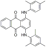 1-[(2,4-dimethylphenyl)amino]-4-[(2,4,6-trimethylphenyl)amino]anthraquinone CAS#: 68516-76-7