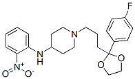 1-[3-[2-(4-fluorophenyl)-1,3-dioxolan-2-yl]propyl]-N-(2-nitrophenyl)piperidin-4-amine CAS#: 60703-66-4