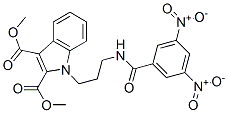 1-[3-(3,5-Dinitrobenzoylamino)propyl]-1H-indole-2,3-dicarboxylic acid dimethyl ester CAS#: 69924-49-8