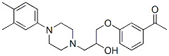 1-(3-Acetylphenoxy)-3-[4-(3,4-dimethylphenyl)-1-piperazinyl]-2-propanol CAS#: 63715-98-0