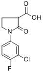 1-(3-CHLORO-4-FLUOROPHENYL)-2-OXOPYRROLIDINE-3-CARBOXYLIC ACID CAS#: 618070-34-1