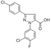 1-(3-CHLORO-4-FLUOROPHENYL)-3-(4-CHLOROPHENYL)-1H-PYRAZOLE-5-CARBOXYLIC ACID CAS#: 618102-45-7