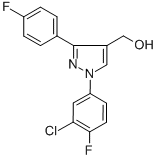 (1-(3-CHLORO-4-FLUOROPHENYL)-3-(4-FLUOROPHENYL)-1H-PYRAZOL-4-YL)METHANOL CAS#: 618444-43-2