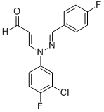1-(3-CHLORO-4-FLUOROPHENYL)-3-(4-FLUOROPHENYL)-1H-PYRAZOLE-4-CARBALDEHYDE CAS#: 618098-84-3
