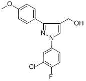 (1-(3-CHLORO-4-FLUOROPHENYL)-3-(4-METHOXYPHENYL)-1H-PYRAZOL-4-YL)METHANOL CAS#: 618444-44-3