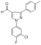 1-(3-CHLORO-4-FLUOROPHENYL)-3-P-TOLYL-1H-PYRAZOLE-4-CARBALDEHYDE CAS#: 618098-81-0