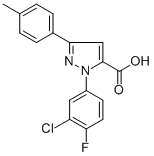 1-(3-CHLORO-4-FLUOROPHENYL)-3-P-TOLYL-1H-PYRAZOLE-5-CARBOXYLIC ACID CAS#: 618102-16-2