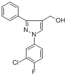 (1-(3-CHLORO-4-FLUOROPHENYL)-3-PHENYL-1H-PYRAZOL-4-YL)METHANOL CAS#: 618383-26-9