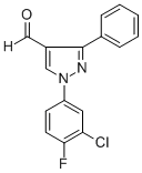 1-(3-CHLORO-4-FLUOROPHENYL)-3-PHENYL-1H-PYRAZOLE-4-CARBALDEHYDE CAS#: 618098-80-9