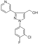 (1-(3-CHLORO-4-FLUOROPHENYL)-3-(PYRIDIN-3-YL)-1H-PYRAZOL-4-YL)METHANOL CAS#: 618444-58-9